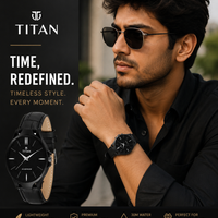 Titan Men's Analog Leather Watch