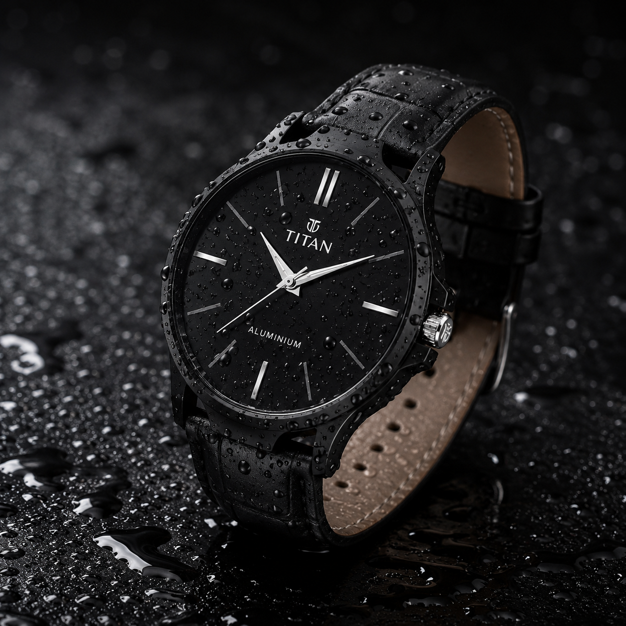 Titan Men's Analog Leather Watch